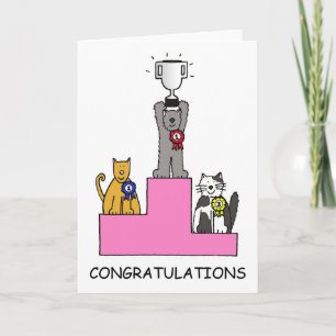 Tarjeta Felicitaciones Personalizado de éxito de la presen