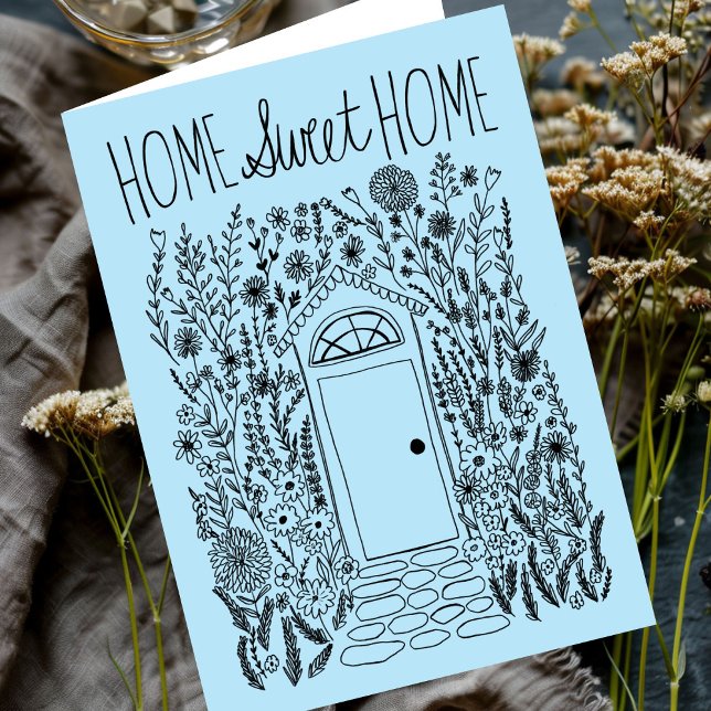 Tarjeta Felicitaciones Personalizado de la nueva puerta de (Congratulations New Home Garden Door Custom Card
)