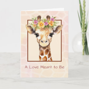 Tarjeta Felicitaciones por adopción Chica Jungla de Safari