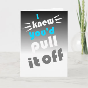 Tarjeta felicitaciones por aprobar el examen de bar