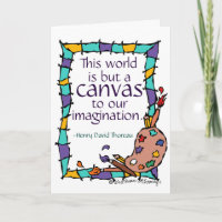 Felicitaciones por artista, estudiante de arte y p