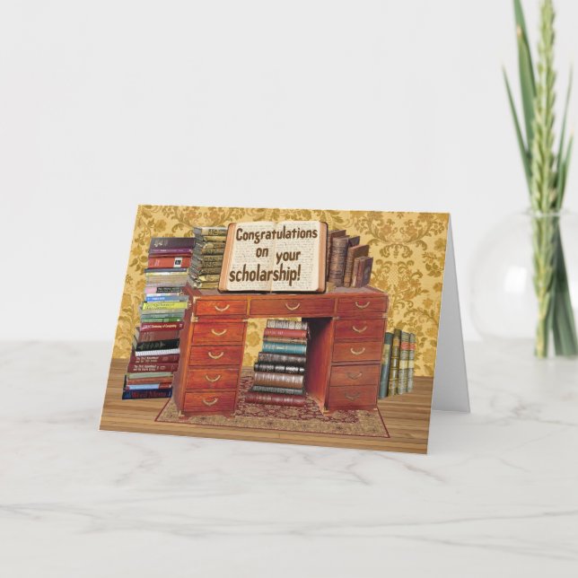 Tarjeta Felicitaciones por becas (Anverso)