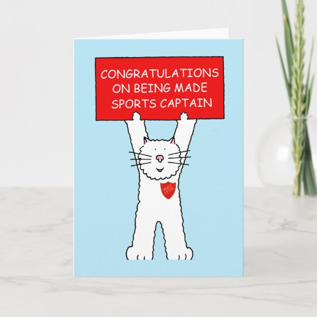 Tarjeta Felicitaciones por convertirse en capitán de depor (Anverso)
