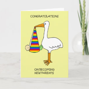 Tarjeta Felicitaciones por convertirse en nuevos padres