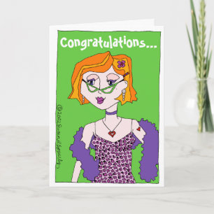 Tarjeta ¡Felicitaciones por convertirse en una "mamá Glam!