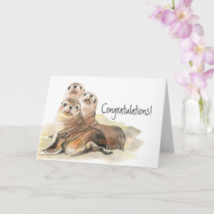 Tarjeta Felicitaciones por cualquier sello de aprobación
