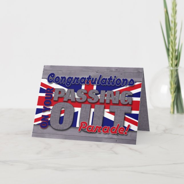 Tarjeta Felicitaciones por desfile de desfiles de desapare (Anverso)