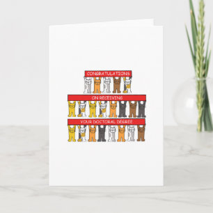 Tarjeta Felicitaciones por doctorado