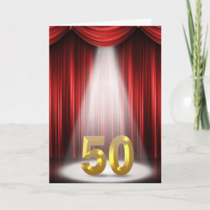 Tarjeta Felicitaciones por el 50º Aniversario en el Centro