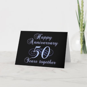 TARJETA FELICITACIONES POR EL 50 ANIVERSARIO DE BODAS