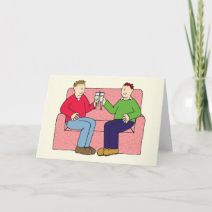 Tarjeta Felicitaciones por el aniversario gay