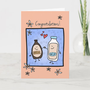 Tarjeta Felicitaciones por el compromiso de los bodas