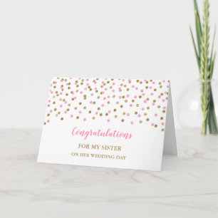 Tarjeta Felicitaciones por el Día de la Boda de Hermanas R