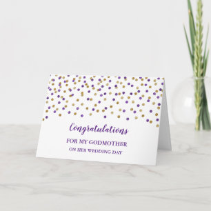 Tarjeta Felicitaciones por el Día de la Boda de la Madrina