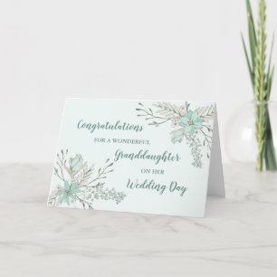 Tarjeta Felicitaciones por el Día de la Boda de Nietas Flo