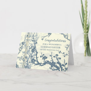 Tarjeta Felicitaciones por el Día de la Boda Floral de la