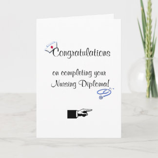 Tarjeta Felicitaciones por el Diploma de Enfermería-Humor
