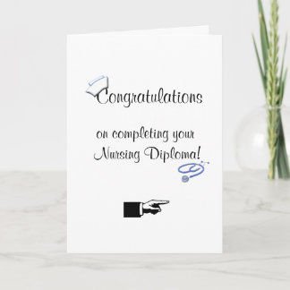 Tarjeta Felicitaciones por el Diploma de Enfermería-Humor