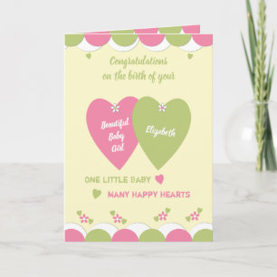 Tarjeta Felicitaciones por el nacimiento de su bebé