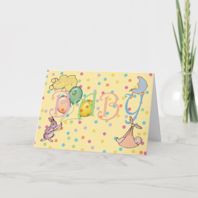 Tarjeta Felicitaciones por el nacimiento de tu recién naci (Anverso)