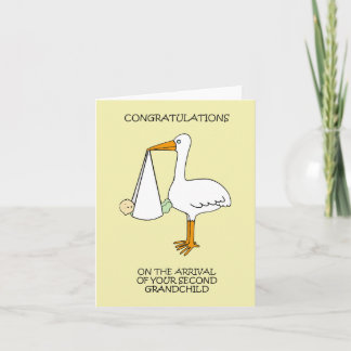 Tarjeta Felicitaciones por el nacimiento del segundo nieto