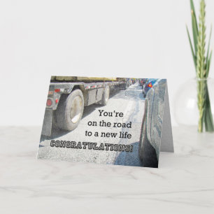 Tarjeta Felicitaciones por el nuevo camino en la vida - Tu