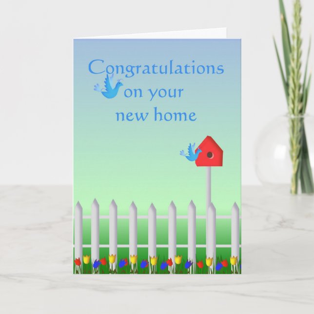 Tarjeta Felicitaciones Por El Nuevo Hogar (Anverso)