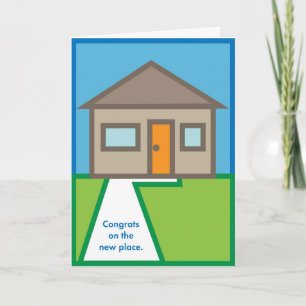 Tarjeta Felicitaciones por el nuevo lugar
