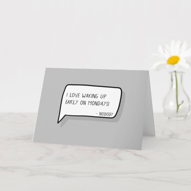 Tarjeta "Felicitaciones por el nuevo trabajo" | Sarcástico (Planta pequeña)