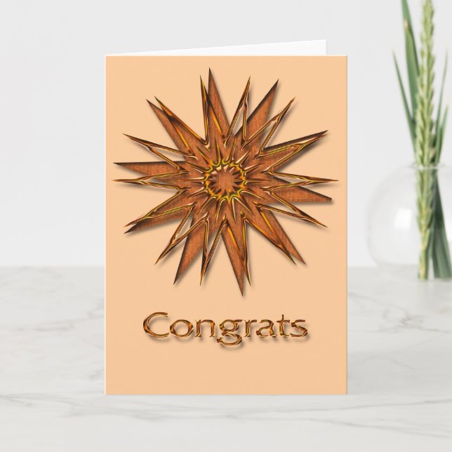 Tarjeta Felicitaciones por el Starburst de Metallica Shiny (Anverso)