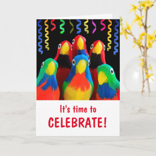 Tarjeta Felicitaciones por el último corte de química