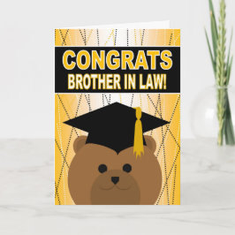 Tarjeta Felicitaciones por graduación a Brother in Law