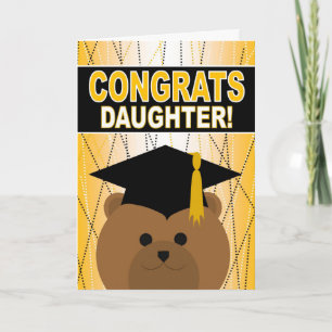Tarjeta Felicitaciones por graduación a la hija
