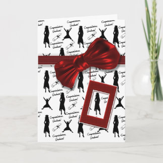 Tarjeta Felicitaciones por graduación a las mujeres