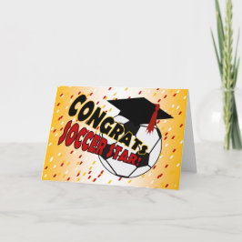 Tarjeta Felicitaciones por graduación a una estrella de fú