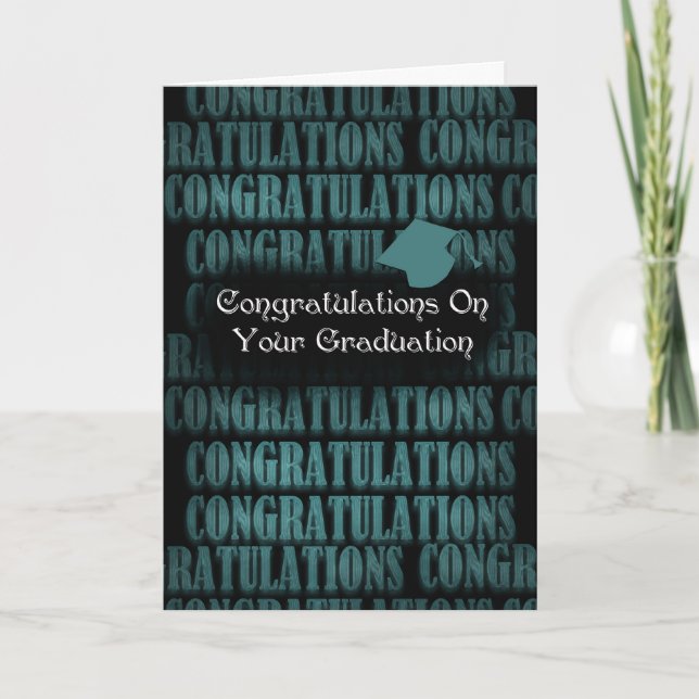 Tarjeta Felicitaciones por graduación - Felicitaciones (Anverso)