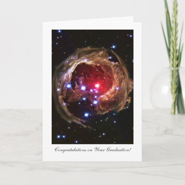Tarjeta Felicitaciones por graduación, Monocerotis Estrell (Anverso)