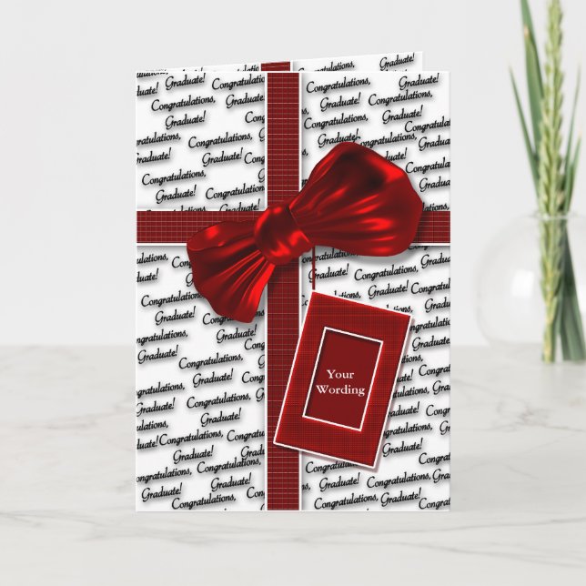 Tarjeta Felicitaciones por graduación para hombres y mujer (Anverso)