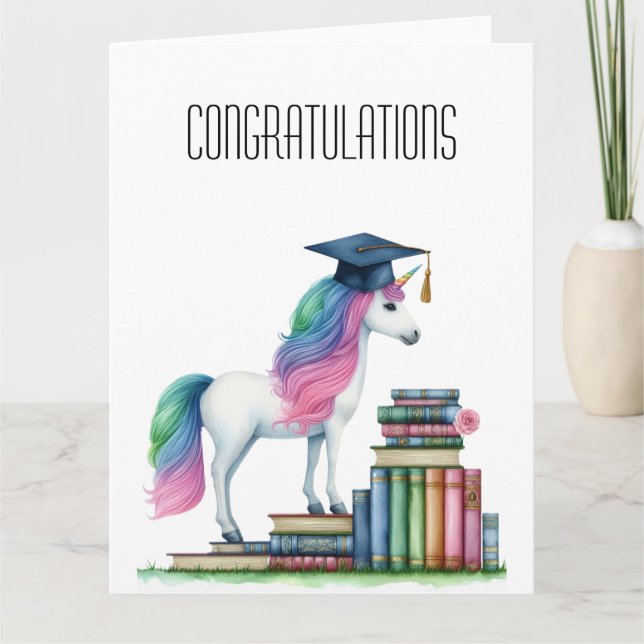 Tarjeta Felicitaciones por graduarse (Anverso)