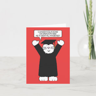 Tarjeta Felicitaciones por graduarse como higienista denta