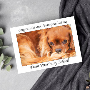 Tarjeta Felicitaciones por graduarte de la escuela veterin