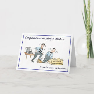 Tarjeta Felicitaciones por ir solo...