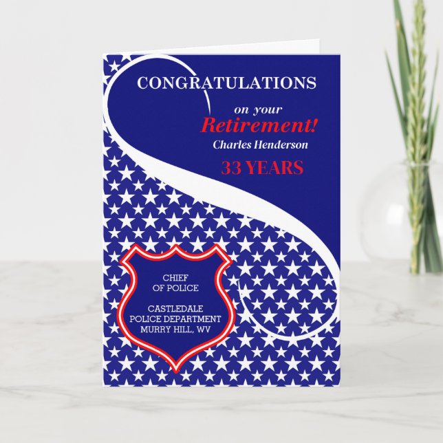 Tarjeta Felicitaciones por jubilación de personalizados (Anverso)