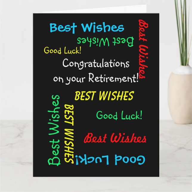 Tarjeta Felicitaciones por jubilación de todos nosotros, J (Anverso)