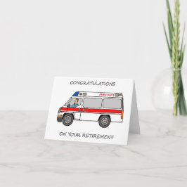 Tarjeta Felicitaciones por Jubilación Paramédica o EMT