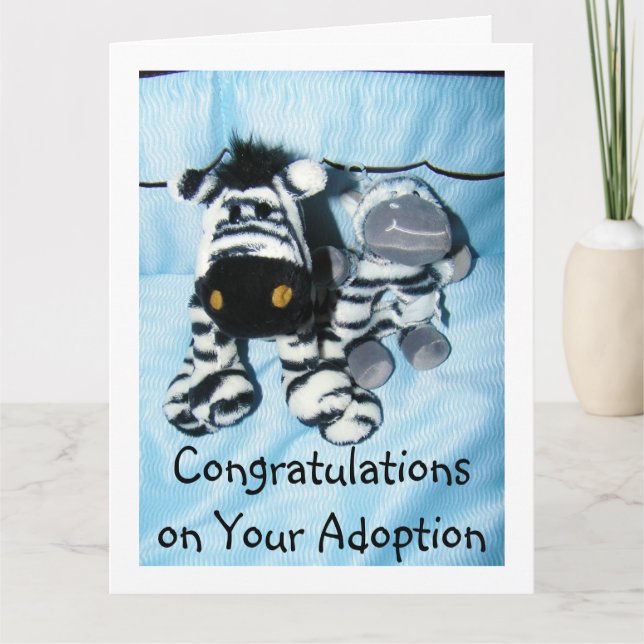 TARJETA FELICITACIONES POR LA "ADOPCIÓN" (Anverso)