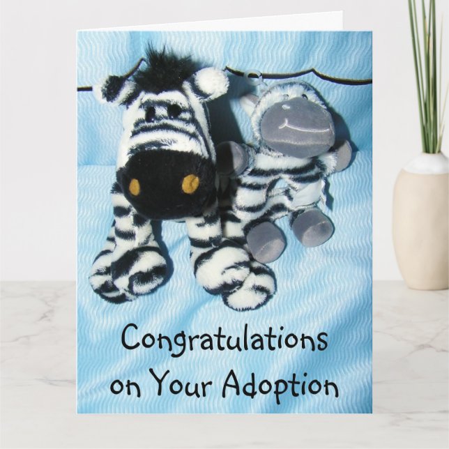 TARJETA FELICITACIONES POR LA "ADOPCIÓN" (Anverso)