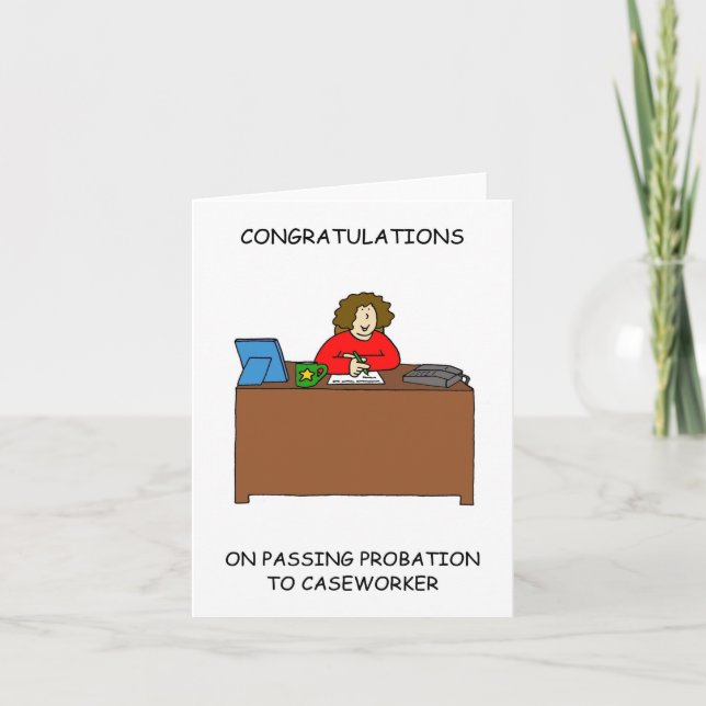 Tarjeta Felicitaciones por la aprobación de la libertad co (Anverso)