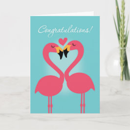 Tarjeta Felicitaciones por la boda de lesbianas flamencas 