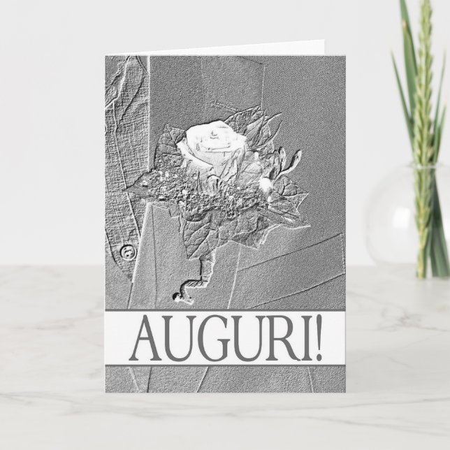 Tarjeta Felicitaciones por la boda italiana (Anverso)